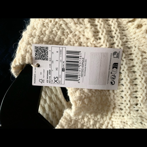 Mango Openwork Detail Sweater Dress - Picture 9 of 10